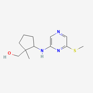 [1-Methyl-2-[(6-methylsulfanylpyrazin-2-yl)amino]cyclopentyl]methanol