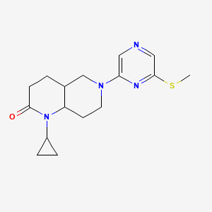 1-cyclopropyl-6-(6-methylsulfanylpyrazin-2-yl)-4,4a,5,7,8,8a-hexahydro-3H-1,6-naphthyridin-2-one