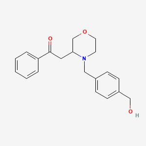 2-[4-[[4-(Hydroxymethyl)phenyl]methyl]morpholin-3-yl]-1-phenylethanone