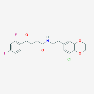 N-[2-(5-chloro-2,3-dihydro-1,4-benzodioxin-7-yl)ethyl]-4-(2,4-difluorophenyl)-4-oxobutanamide