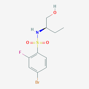 4-bromo-2-fluoro-N-[(2R)-1-hydroxybutan-2-yl]benzenesulfonamide