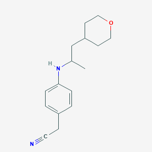 2-[4-[1-(Oxan-4-yl)propan-2-ylamino]phenyl]acetonitrile