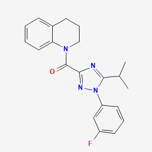 3,4-dihydro-2H-quinolin-1-yl-[1-(3-fluorophenyl)-5-propan-2-yl-1,2,4-triazol-3-yl]methanone