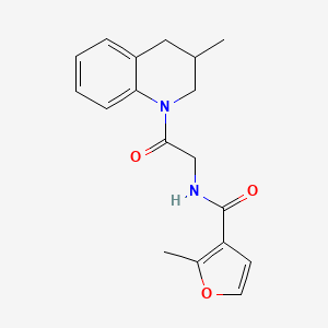 2-methyl-N-[2-(3-methyl-3,4-dihydro-2H-quinolin-1-yl)-2-oxoethyl]furan-3-carboxamide