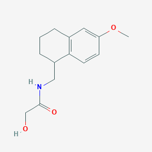 2-hydroxy-N-[(6-methoxy-1,2,3,4-tetrahydronaphthalen-1-yl)methyl]acetamide