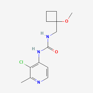 1-(3-Chloro-2-methylpyridin-4-yl)-3-[(1-methoxycyclobutyl)methyl]urea