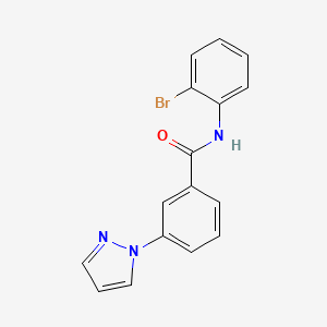 N-(2-bromophenyl)-3-pyrazol-1-ylbenzamide