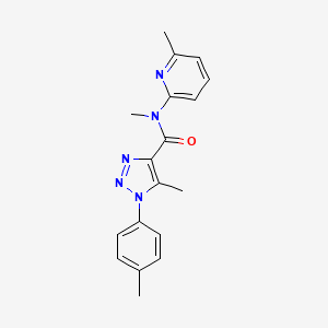 N,5-dimethyl-1-(4-methylphenyl)-N-(6-methylpyridin-2-yl)triazole-4-carboxamide