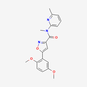 5-(2,5-dimethoxyphenyl)-N-methyl-N-(6-methylpyridin-2-yl)-1,2-oxazole-3-carboxamide