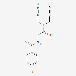 N-[2-[bis(prop-2-ynyl)amino]-2-oxoethyl]-4-bromobenzamide