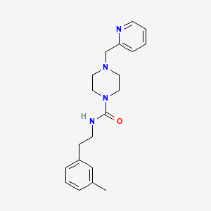 N-[2-(3-methylphenyl)ethyl]-4-(pyridin-2-ylmethyl)piperazine-1-carboxamide