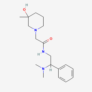 N-[2-(dimethylamino)-2-phenylethyl]-2-(3-hydroxy-3-methylpiperidin-1-yl)acetamide