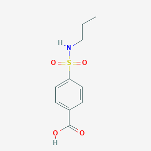molecular formula C10H13NO4S B076603 4-[(丙氨基)磺酰基]苯甲酸 CAS No. 10252-65-0
