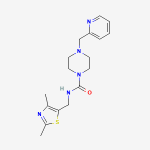 N-[(2,4-dimethyl-1,3-thiazol-5-yl)methyl]-4-(pyridin-2-ylmethyl)piperazine-1-carboxamide