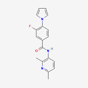 N-(2,6-dimethylpyridin-3-yl)-3-fluoro-4-pyrrol-1-ylbenzamide