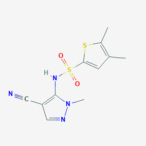 N-(4-cyano-2-methylpyrazol-3-yl)-4,5-dimethylthiophene-2-sulfonamide