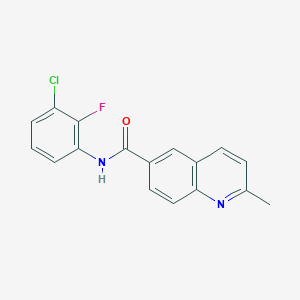 N-(3-chloro-2-fluorophenyl)-2-methylquinoline-6-carboxamide