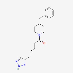 1-(4-benzylidenepiperidin-1-yl)-5-(2H-triazol-4-yl)pentan-1-one