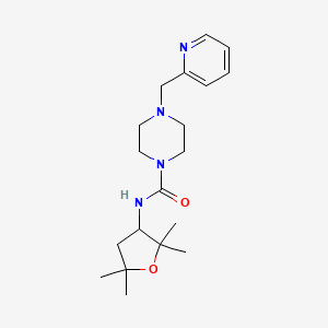 4-(pyridin-2-ylmethyl)-N-(2,2,5,5-tetramethyloxolan-3-yl)piperazine-1-carboxamide