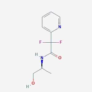 2,2-difluoro-N-[(2S)-1-hydroxypropan-2-yl]-2-pyridin-2-ylacetamide