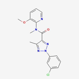 2-(3-chlorophenyl)-N-(3-methoxypyridin-2-yl)-N,5-dimethyltriazole-4-carboxamide