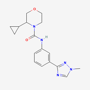 3-cyclopropyl-N-[3-(1-methyl-1,2,4-triazol-3-yl)phenyl]morpholine-4-carboxamide