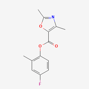 (4-Fluoro-2-methylphenyl) 2,4-dimethyl-1,3-oxazole-5-carboxylate