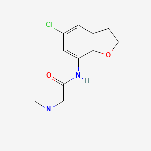 N-(5-chloro-2,3-dihydro-1-benzofuran-7-yl)-2-(dimethylamino)acetamide