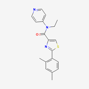 2-(2,4-dimethylphenyl)-N-ethyl-N-pyridin-4-yl-1,3-thiazole-4-carboxamide