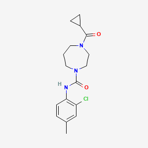 N-(2-chloro-4-methylphenyl)-4-(cyclopropanecarbonyl)-1,4-diazepane-1-carboxamide