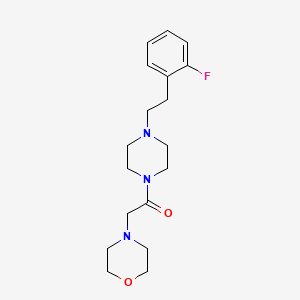 1-[4-[2-(2-Fluorophenyl)ethyl]piperazin-1-yl]-2-morpholin-4-ylethanone