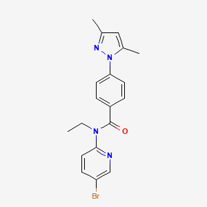 N-(5-bromopyridin-2-yl)-4-(3,5-dimethylpyrazol-1-yl)-N-ethylbenzamide