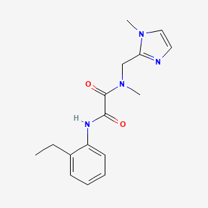 N-(2-ethylphenyl)-N'-methyl-N'-[(1-methylimidazol-2-yl)methyl]oxamide