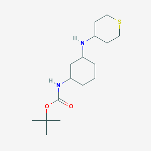 tert-butyl N-[3-(thian-4-ylamino)cyclohexyl]carbamate