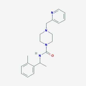 N-[1-(2-methylphenyl)ethyl]-4-(pyridin-2-ylmethyl)piperazine-1-carboxamide