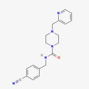 N-[(4-cyanophenyl)methyl]-4-(pyridin-2-ylmethyl)piperazine-1-carboxamide