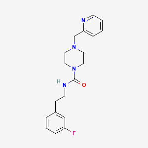 N-[2-(3-fluorophenyl)ethyl]-4-(pyridin-2-ylmethyl)piperazine-1-carboxamide