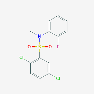 2,5-dichloro-N-(2-fluorophenyl)-N-methylbenzenesulfonamide