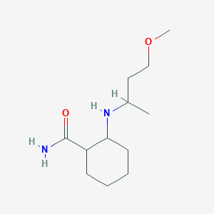 2-(4-Methoxybutan-2-ylamino)cyclohexane-1-carboxamide