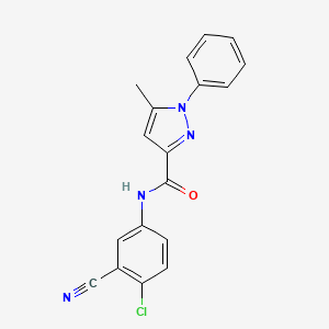 N-(4-chloro-3-cyanophenyl)-5-methyl-1-phenylpyrazole-3-carboxamide