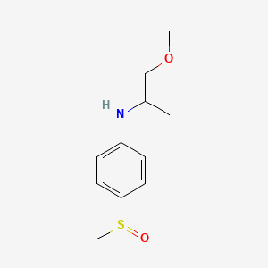 molecular formula C11H17NO2S B7660875 N-(1-methoxypropan-2-yl)-4-methylsulfinylaniline 