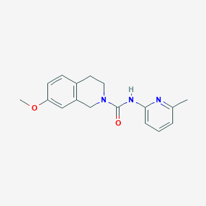 molecular formula C17H19N3O2 B7660917 7-methoxy-N-(6-methylpyridin-2-yl)-3,4-dihydro-1H-isoquinoline-2-carboxamide 