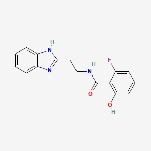 N-[2-(1H-benzimidazol-2-yl)ethyl]-2-fluoro-6-hydroxybenzamide