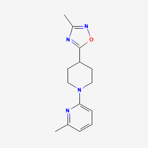 3-Methyl-5-[1-(6-methylpyridin-2-yl)piperidin-4-yl]-1,2,4-oxadiazole