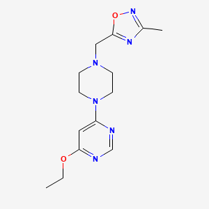 5-[[4-(6-Ethoxypyrimidin-4-yl)piperazin-1-yl]methyl]-3-methyl-1,2,4-oxadiazole