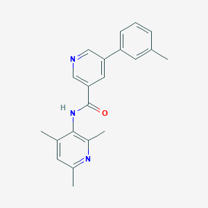 5-(3-methylphenyl)-N-(2,4,6-trimethylpyridin-3-yl)pyridine-3-carboxamide