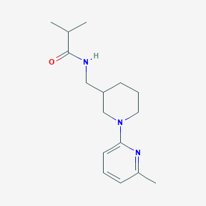 2-methyl-N-[[1-(6-methylpyridin-2-yl)piperidin-3-yl]methyl]propanamide