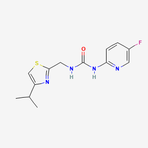 1-(5-Fluoropyridin-2-yl)-3-[(4-propan-2-yl-1,3-thiazol-2-yl)methyl]urea