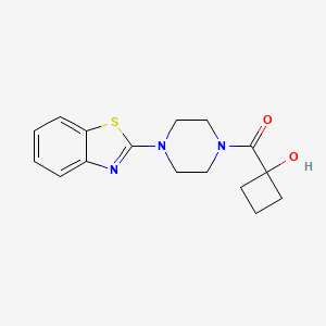 [4-(1,3-Benzothiazol-2-yl)piperazin-1-yl]-(1-hydroxycyclobutyl)methanone