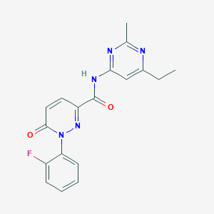 N-(6-ethyl-2-methylpyrimidin-4-yl)-1-(2-fluorophenyl)-6-oxopyridazine-3-carboxamide